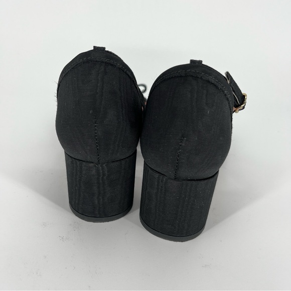 J. Crew Millie Bow Ankle Strap heels black -10 - Picture 10 of 12